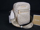 ■新品■未使用■ MICHAEL KORS マイケルコース MK柄 キャンバス クロスボディ ショルダーバッグ 肩掛け アイボリー系 BJ9392