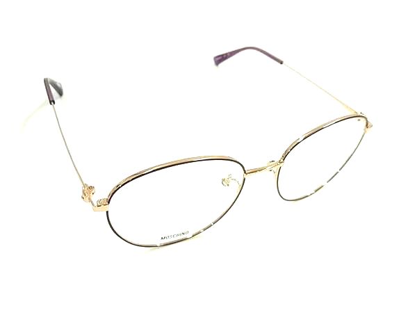 ■新品同様■ MOSCHINO モスキーノ MOS591/F 12L 145 メガネ 眼鏡 めがね レディース パープル系 BM9250(4.0)