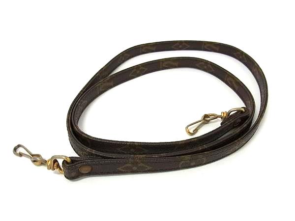 LOUIS VUITTON ルイヴィトン モノグラム バッグ用 ショルダーストラップ 斜め掛け レディース メンズ ブラウン系 BS0517