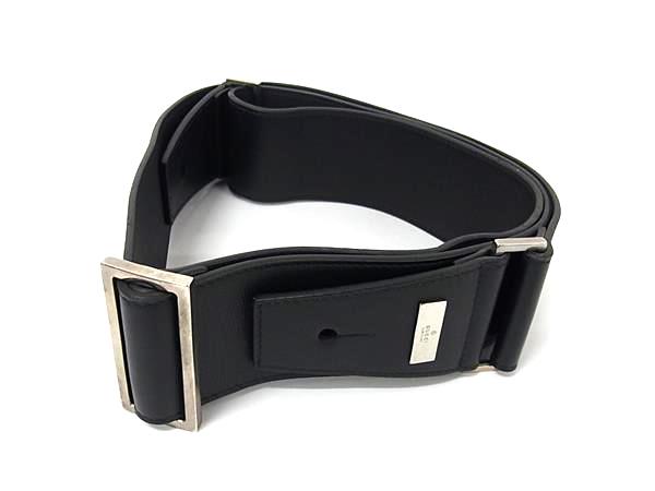 ■美品■ GUCCI グッチ レザーバッグ用 ショルダーストラップ 斜め掛け メンズ レディース ブラック系 BS0524