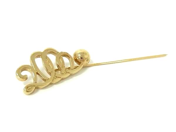 Salvatore Ferragamo フェラガモ 2000ミレニアム ピンブローチ ピンバッジ アクセサリー レディース ゴールド系 DH8258