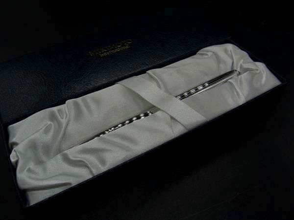 MIKIMOTO ミキモト ツイスト式 ボールペン 筆記用具 ステーショナリー レディース シルバー系 DH3438