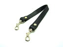 ■美品■ russet ラシット レザー バッグ用ストラップ ハンドルストラップ レディース ブラック系 DH3460