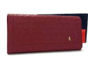 ■美品■ Roberta di Camerino ロベルタ ディ カメリーノ レザー 二つ折り 長財布 ウォレット レディース レッド系 DH6429