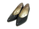 BALENCIAGA バレンシアガ クロコダイル型押しレザー パンプス サイズ 36 1/2 (約24cm) 靴 シューズ レディース ブラック系 DH8300