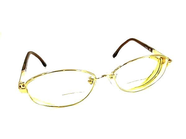 ■美品■ DAKS ダックス チタニウム 度入り メガネ めがね 眼鏡 レディース メンズ ブラウン系 DL4665(4.0)