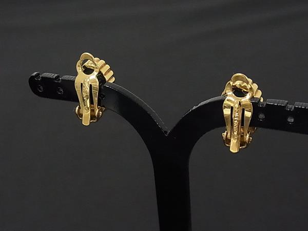 ■美品■ NINA RICCI ニナリッチ ラインストーン クリップ式 イヤリング アクセサリ...