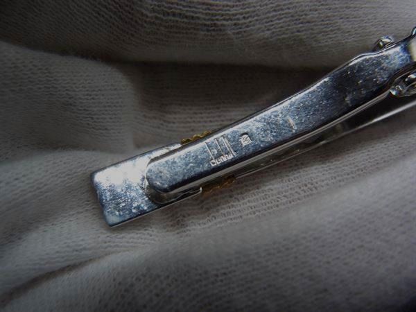 dunhill ダンヒル ロゴプレート ネクタイピン タイクリップ アクセサリー 紳士 メンズ シルバー系×ゴールド系 DH4156 3