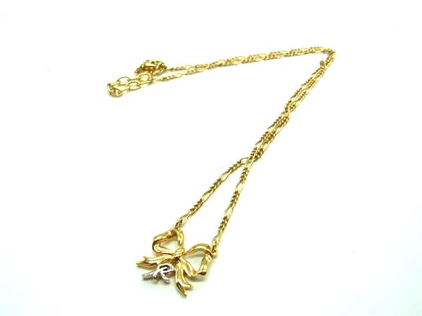 SONIA RYKIEL ソニアリキエル リボンモチーフ ネックレス ペンダント アクセサリー レディース ゴール..