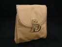 ■美品■ ChristianDior クリスチャンディオール ナイロンキャンバス ポーチ マルチケース 小物入れ クリーム系 DH5193