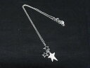 ■美品■ SWAROVSKI スワロフスキー スター ラインストーン ネックレス ペンダント アクセサリー レディース メンズ シルバー系 DH5486