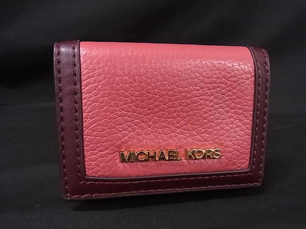【735☆】未使用☆マイケルコース 長財布 ボルドー MICHAEL KORS マイケルコース レザー 二つ折り 長財布 ボルドー - メルカリ