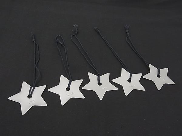 ■美品■ ChristianDior ディオール スター 星 オーナメント チャーム 5個セット レディース メンズ シルバー系 DN0219