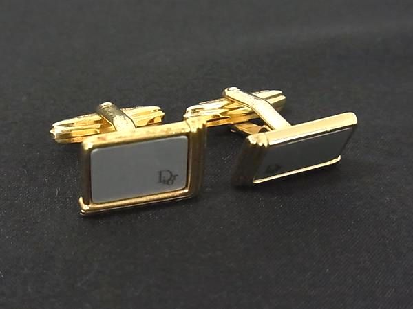 ChristianDior ディオール ヴィンテージ カフスボタン カフリンクス アクセサリー ビジネス 紳士 メンズ ゴールド系 DN0229