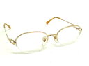 ■美品■ BURBERRY バーバリー Ti-P 51□17-131 度入り メガネ 眼鏡 メガネ レディース メンズ ゴールド系 DH6968(4)