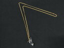 ■美品■ SWAROVSKI スワロフスキー ハイヒールモチーフ ネックレス ペンダント アクセサリー レディース ゴールド系 DK4463