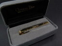 ■美品■ ChristianDior クリスチャンディオール タイピン タイクリップ 紳士 ビジネス メンズ ゴールド系×シルバー系 DY0109