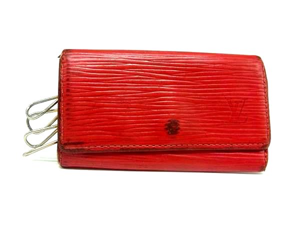 LOUIS VUITTON ルイヴィトン M63827 エピ ミュルティクレ4 4連 キーケース 鍵入れ レディース カスティリアンレッド レッド系 DM0629