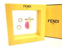 ■極美品■ FENDI フェンディ アルファベットT チャーム キーホルダー キーリング レディース メンズ ゴールド系 AD5930セZ