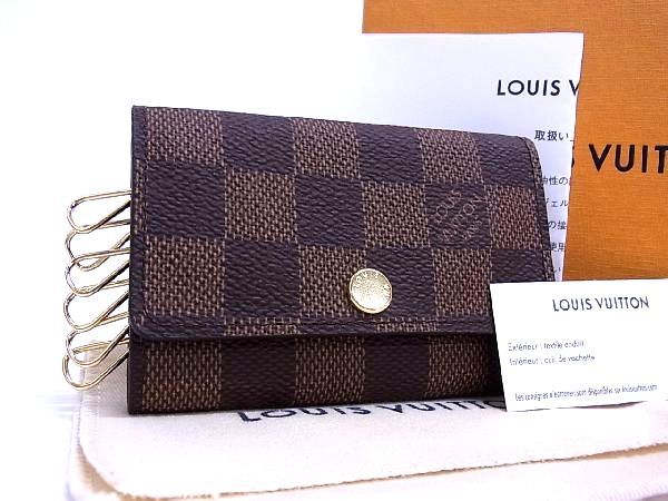 ルイ・ヴィトン キーケース ■新品同様■ LOUIS VUITTON ルイヴィトン N62630 ダミエ ミュルティクレ6 6連 キーケース 鍵入れ メンズ レディース ブラウン系 AK1351キk