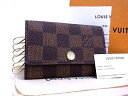 ルイヴィトン キーケース ■新品同様■ LOUIS VUITTON ルイヴィトン N62630 ダミエ ミュルティクレ6 6連 キーケース 鍵入れ メンズ レディース ブラウン系 AK1351キk