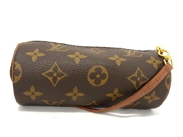 パピヨン ■新品同様■ LOUIS VUITTON ルイヴィトン モノグラム パピヨン用ポーチ マルチケース 小物入れ レディース ブラウン系 CA8804