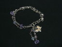 ANNASUI アナスイ チェーン 蝶 バタフライ ブレスレット アクセサリー レディース シルバー系×パープル系 DI4449