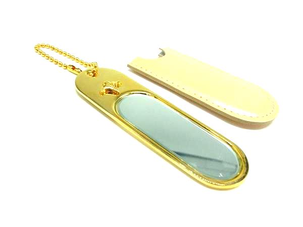MIKIMOTO ミキモト キーホルダー ミラー 鏡 バッグチャーム レディース ゴールド系 DM0875