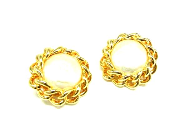 乐天商城 - J&R ジェイアンドアール パール クリップ式 イヤリング アクセサリー レディース ゴールド系 DM0887