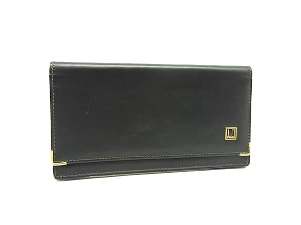 dunhill ダンヒル レザー 二つ折り 長�