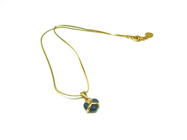 WEDGWOOD ウェッジウッド ジャスパー ハートモチーフ ネックレス ペンダント アクセサリー ゴールド系×ブルー系 DM0847