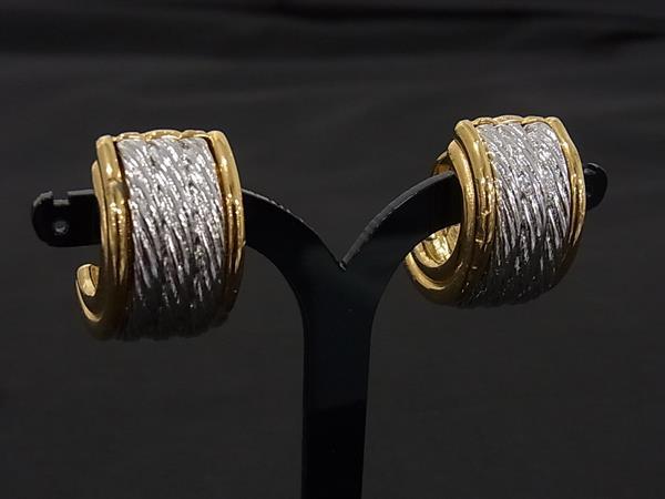 GIVENCHY ジバンシィ クリップ式 イヤリング アクセサリー レディース ゴールド系×シルバー系 DM1155