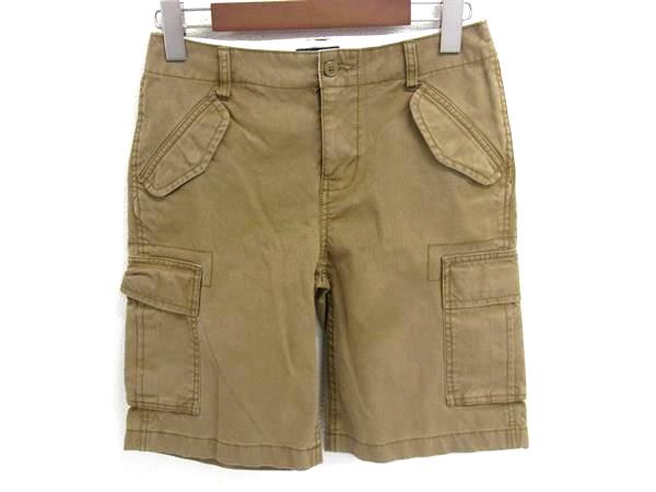 ■美品■ POLO RALPH LAUREN ポロラルフローレン コットン×ナイロン パンツ ボトムス 表記サイズ 150 洋服 キッズ カーキ系 DH6795