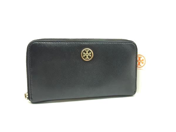 樂天商城 - TORY BURCH トリーバーチ レザー ラウンドファスナー 長財布 ウォレット 札入れ 小銭入れ レディース ブラック系 DM0413
