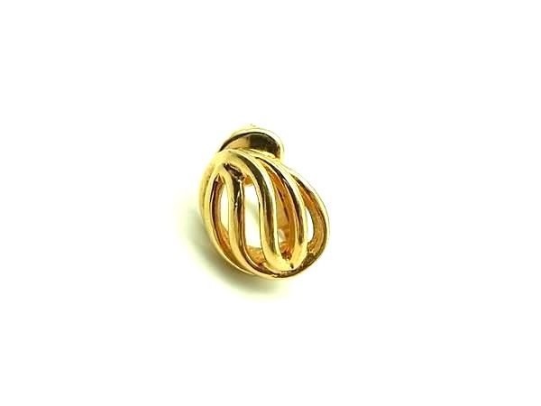■美品■ ChristianDior クリスチャンディオール 片耳のみ クリップ式 イヤリング アクセサリー ゴールド系 DM0457