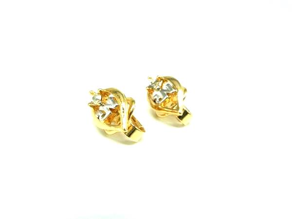 Other - NINA RICCI ニナリッチ ラインストーン クリップ式 イヤリング アクセサリー レディース ゴールド系 DM3070