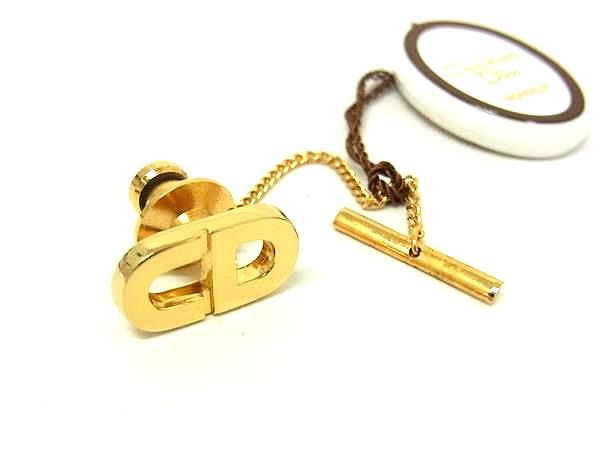 樂天商城 - ■美品■ ChristianDior クリスチャンディオール ヴィンテージ タイタック ネクタイピン アクセサリー メンズ ゴールド系 DN0568