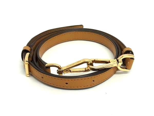 樂天商城 - ■美品■ MICHAEL KORS マイケルコース レザー バッグ用 ショルダーストラップ 斜め掛け 肩掛け レディース ブラウン系 FP2496