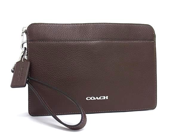 ■新品■未使用■ COACH コーチ CW169 レザー セカンドバッグ クラッチバッグ レディース メンズ ブラウン系 FP5820