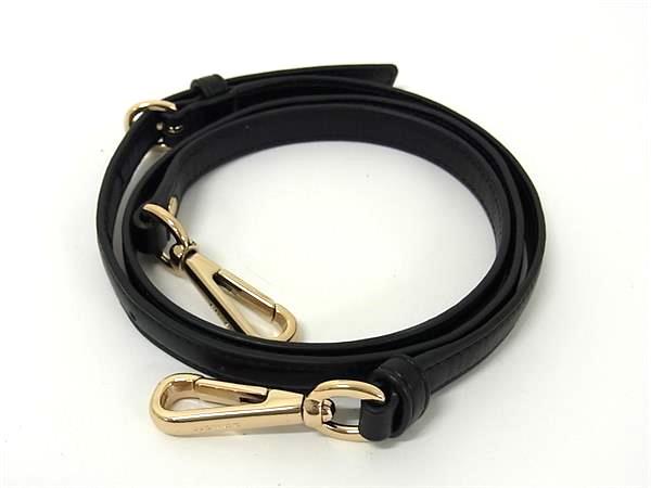 ■新品同様■ COACH コーチ レザー バッグ用 ショルダーストラップ 斜め掛け 肩掛け レディース ブラック系 BL8510