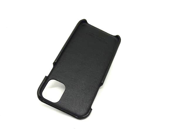 ■新品同様■ BOTTEGA VENETA ボッテガヴェネタ マキシイントレチャート レザー iPhone 11 対応 スマホケース ブラック系 FH8719