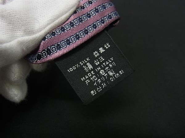 ■新品■未使用■ Ermenegildo Zegna エルメネジルド ゼニア シルク100% 総柄 ネクタイ ビジネス 紳士 メンズ パープル系 BJ9826