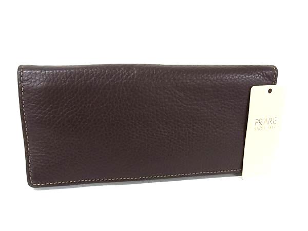 B, C, D, G, J, L, S, T, Z - ■新品同様■ PRARE プレリー レザー 二つ折り 長財布 ウォレット 札入れ 小銭入れ メンズ ブラウン系 BK9576