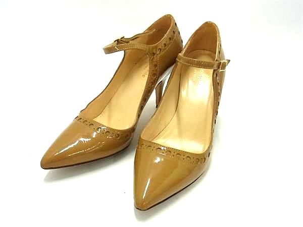 樂天商城 - kate spade ケイトスペード パテントレザー パンプス ヒール 表記サイズ 5 (約22.0cm) 靴 シューズ レディース ブラウン系 DF6814