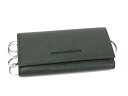 ■新品■未使用■ BURBERRY バーバリー レザー キーリング付き 4連 キーケース 鍵入れ メンズ レディース カーキ系 FN5862