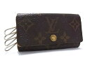 LOUIS VUITTON ルイヴィトン M62631 モノグラム ミュルティクレ4 4連 キーケース 鍵入れ メンズ レディース ブラウン系 DJ3003