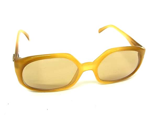 ■美品■ ChristianDior ディオール 度入り サングラス 眼鏡 メガネ レディース メンズ ブラウン系 DM3218