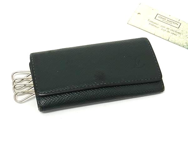 LOUIS VUITTON ルイヴィトン M30524 タイガ ミュルティクレ4 4連 キーケース 鍵入れ エピセア グリーン系 DM3796