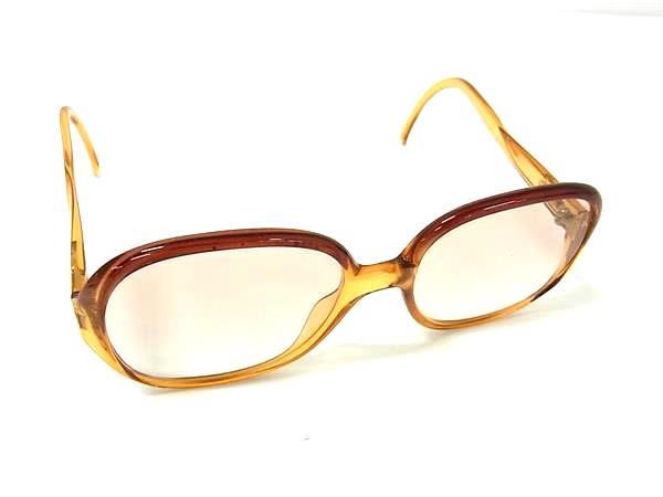 ChristianDior クリスチャンディオール 2076 30 53□17 度入り サングラス めがね 眼鏡 レディース メンズ クリアブラウン系 DJ8248