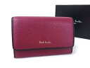 ■美品■ Paul Smith ポールスミス レザー カードケース カード入れ 名刺入れ 定期入れ レディース ボルドー系×ブラック系 DJ8265(4)